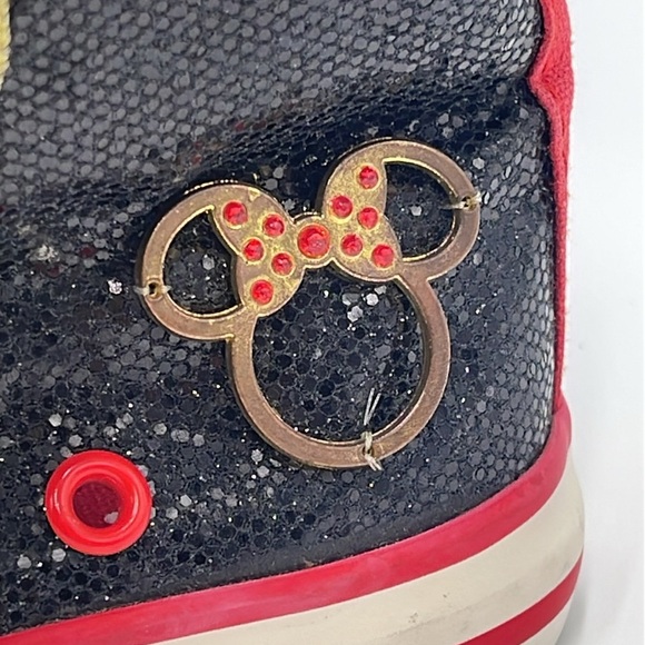 Disney Mickey Mouse Toddler High Tops with Bling - Size 7 - Picture 3 of 13